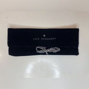 LELE SADOUGHI Women’s Black Velvet Case for Necklace or‎ Glasses